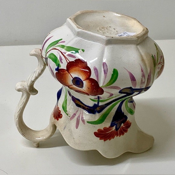 19th Century Antique Gaudy Welsh Hallmarked Unrecorded Pattern Jug Pitcher - Picture 10 of 16